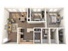 2 Bed 2 Bath 1175 Sq Ft